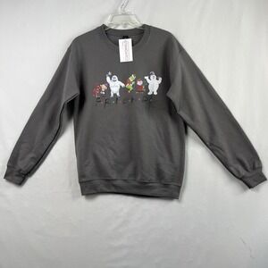 Friends Christmas Sweatshirt TV show size Small Graphic Print Grinch Frosty